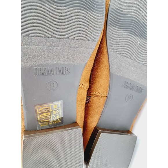 Dream Pairs Pauline Camel flat over knee high boots 9 - Picture 9 of 9